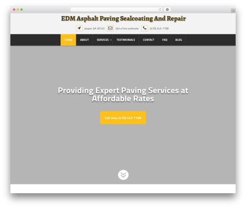 WordPress theme Divi - pavingcontractorjasperga.com
