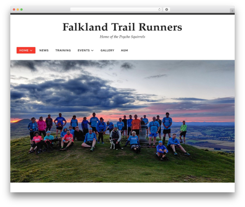 WordPress theme Radcliffe 2 - falklandtrailrunners.com