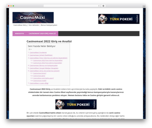 Beetle theme WordPress - casinomaximobil3.com