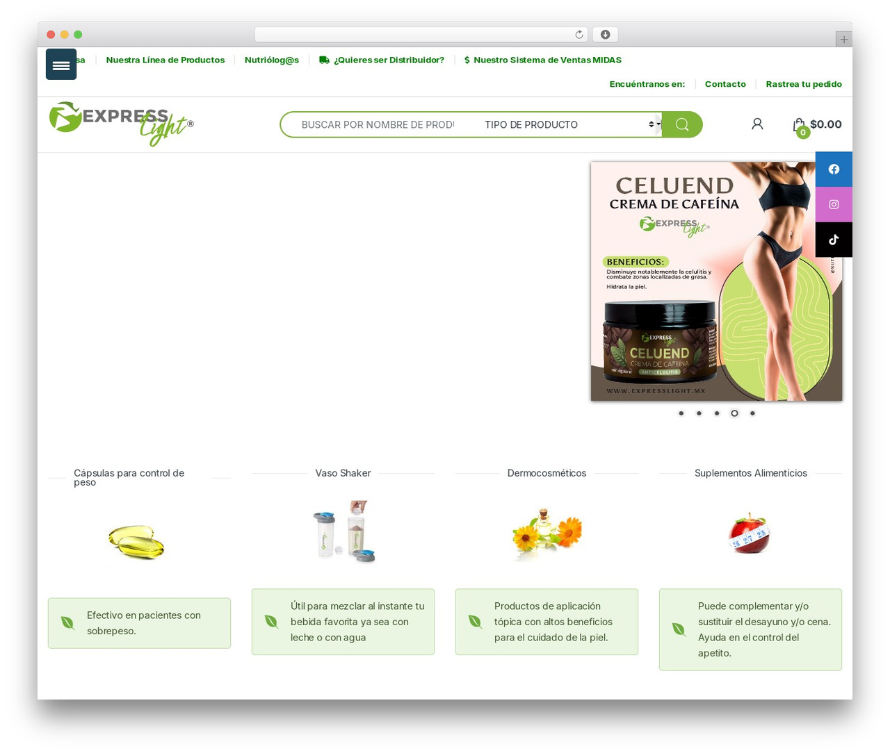 Electro theme WordPress - expresslight.mx