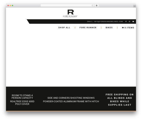 ForeRunner Blinds theme WordPress - forerunnerblinds.com
