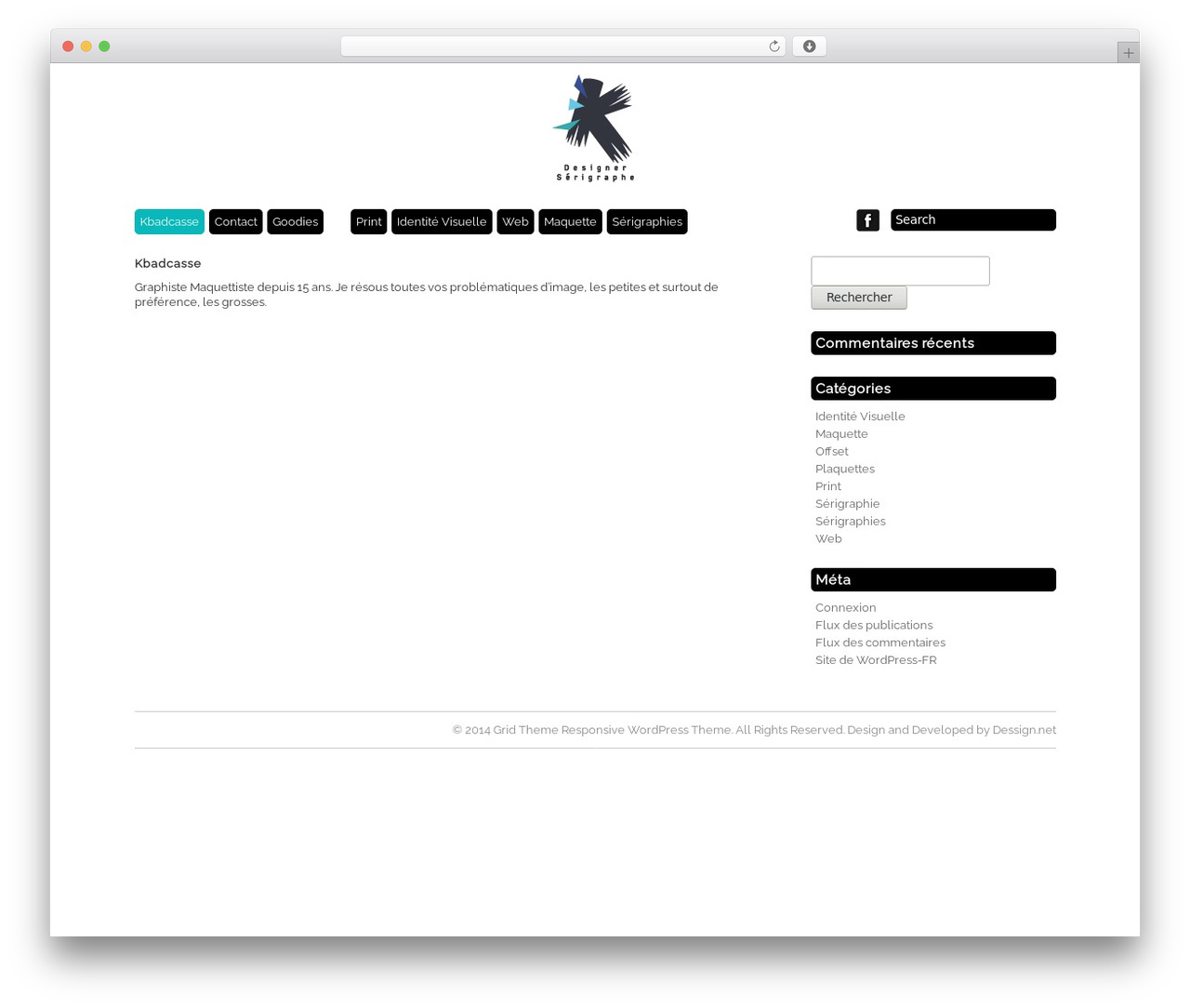 Grid Theme Responsive WordPress theme - kbadcasse.com