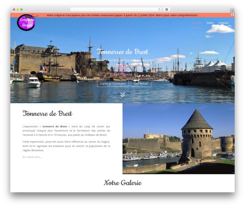 Theme WordPress Divi - tonnerresdebrest.fr