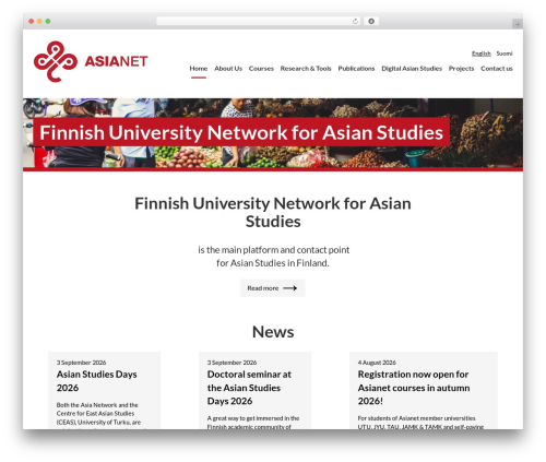 Theme WordPress UTU Theme - asianet.fi