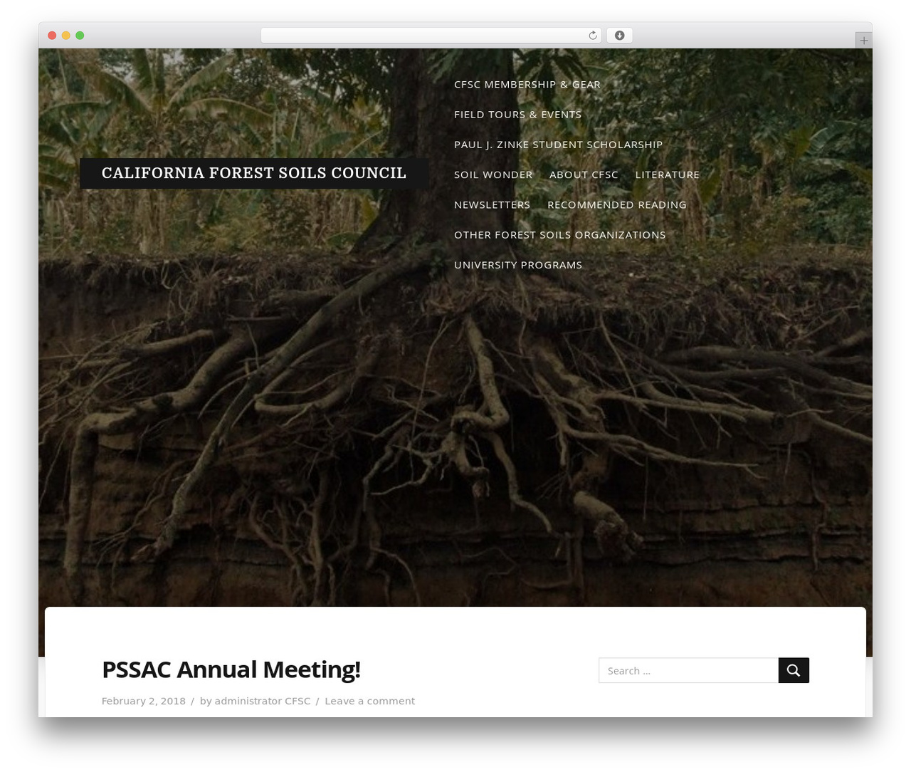 Typit WordPress theme - californiaforestsoils.org