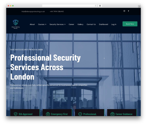 Vaximo theme WordPress - alwaysprotecting.co.uk