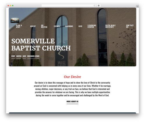WordPress theme Float - somervillebaptist.org