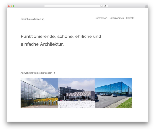 WordPress theme Divi - dietrich-architekten.ch