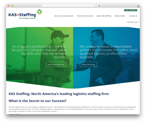 WordPress theme TransForce - kasstaffing.com