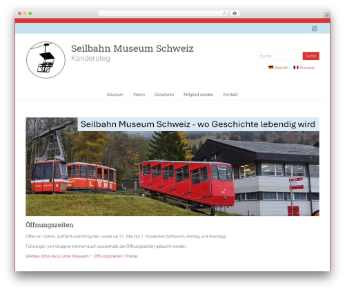 Accelerate Pro WP theme - seilbahnmuseum.ch