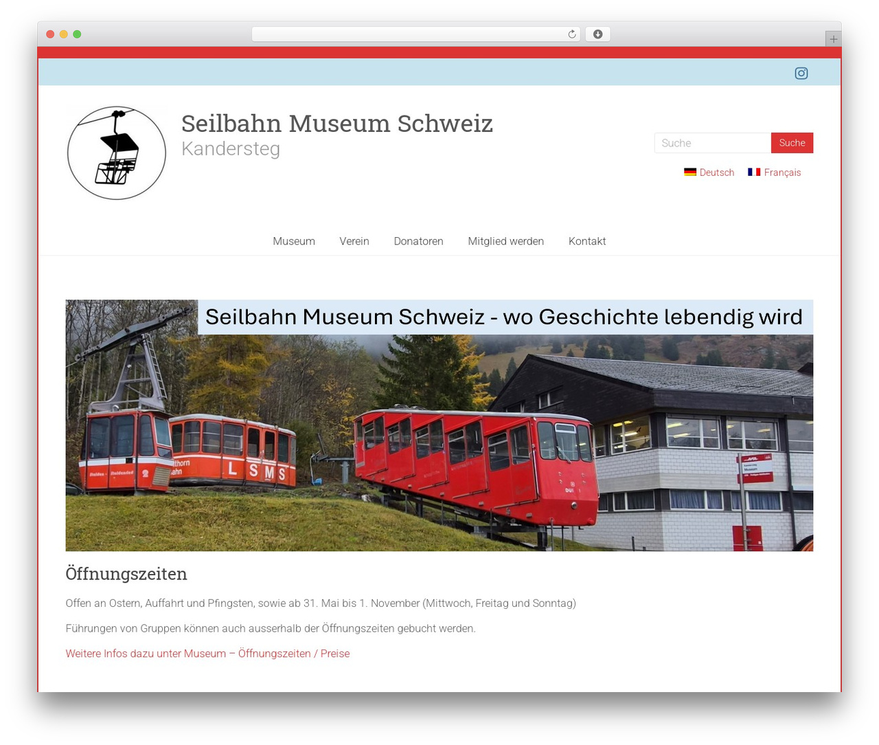 ahja WP theme - seilbahnmuseum.ch
