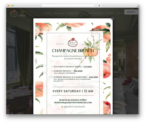 Caverta theme WordPress - lebistrotfrancais.ro