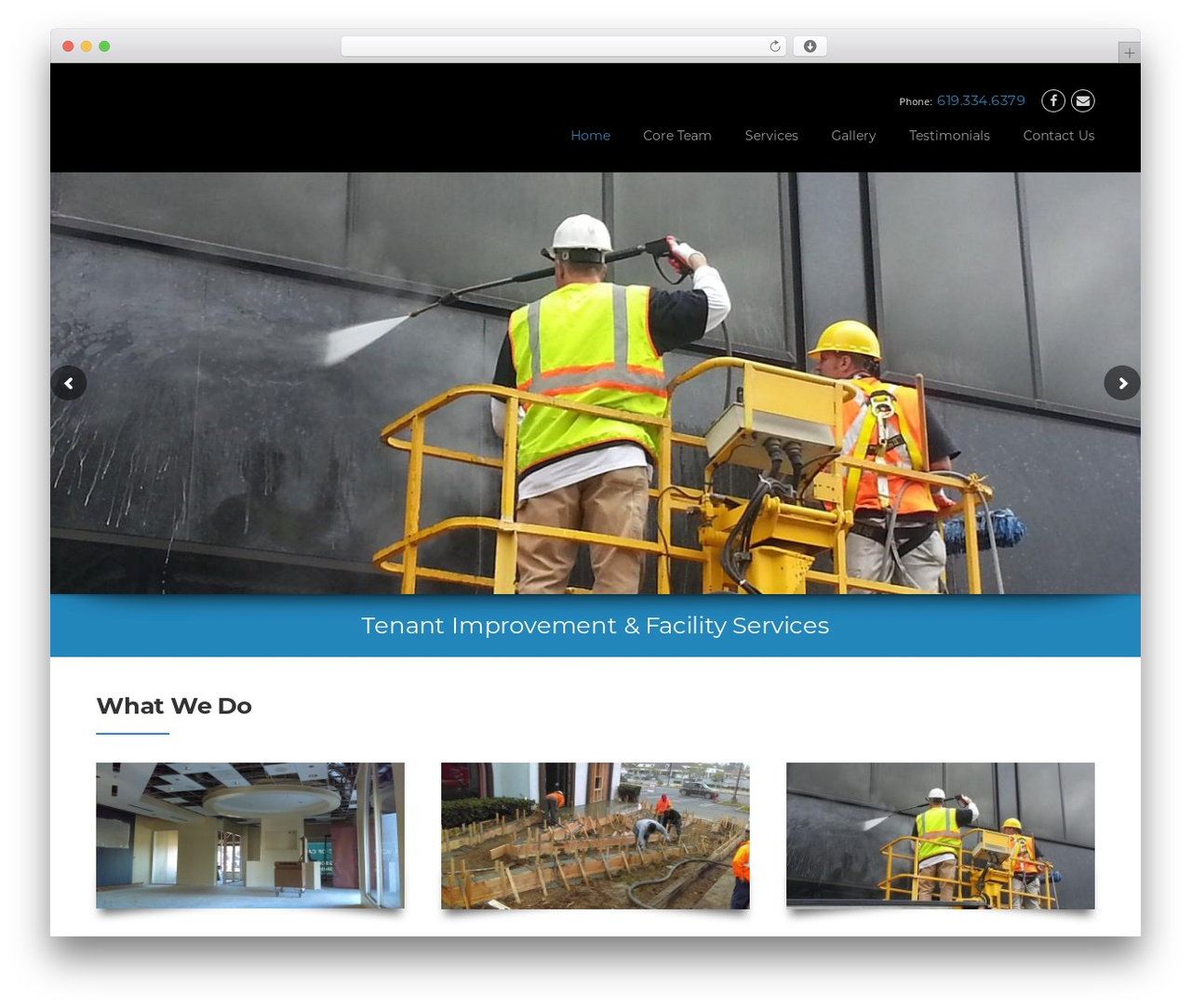 Construction WordPress theme - kandjconstruction.com