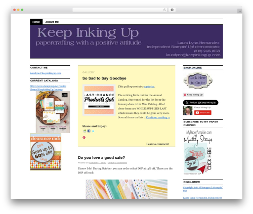 Coraline top WordPress theme - keepinkingup.com