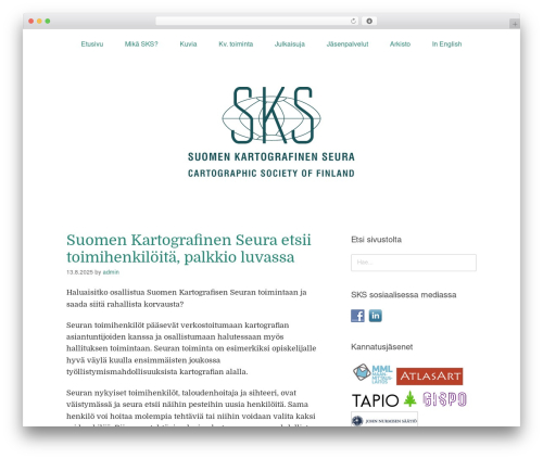 Omega WordPress theme design - kartogra.fi