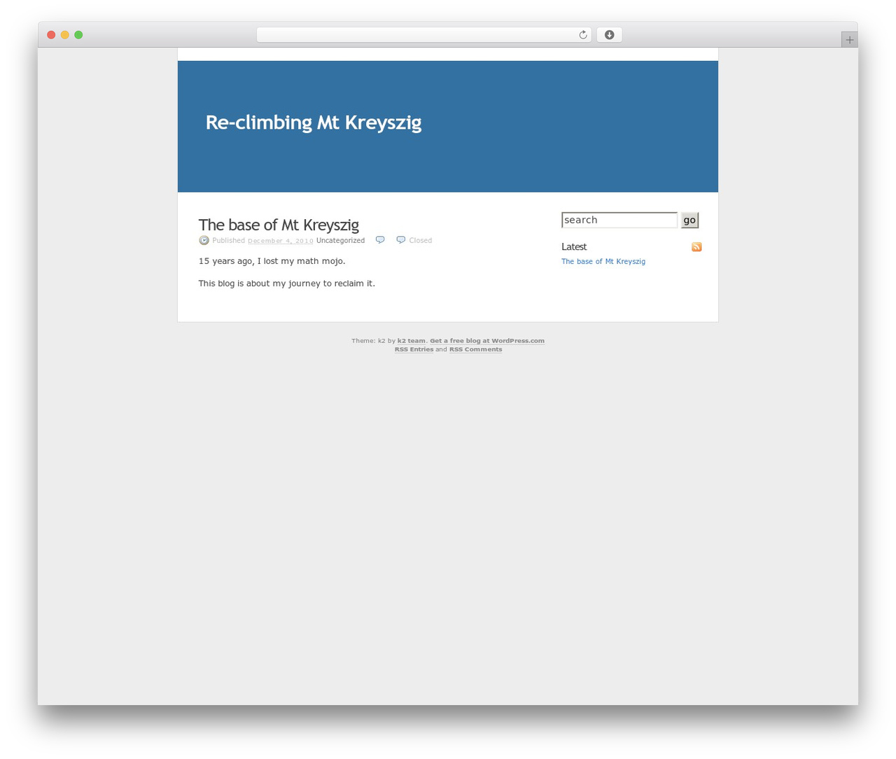 Theme WordPress K2-lite - kreyszig.com Theme WordPress K2-lite - kreyszig.com