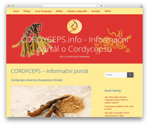 WordPress theme GeneratePress - cordyceps.info