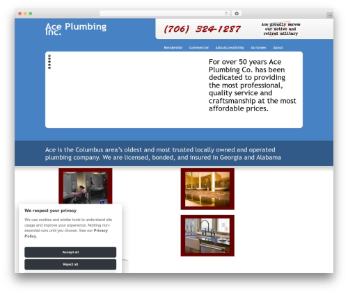 WordPress website theme Versatile - aceplumbing.co