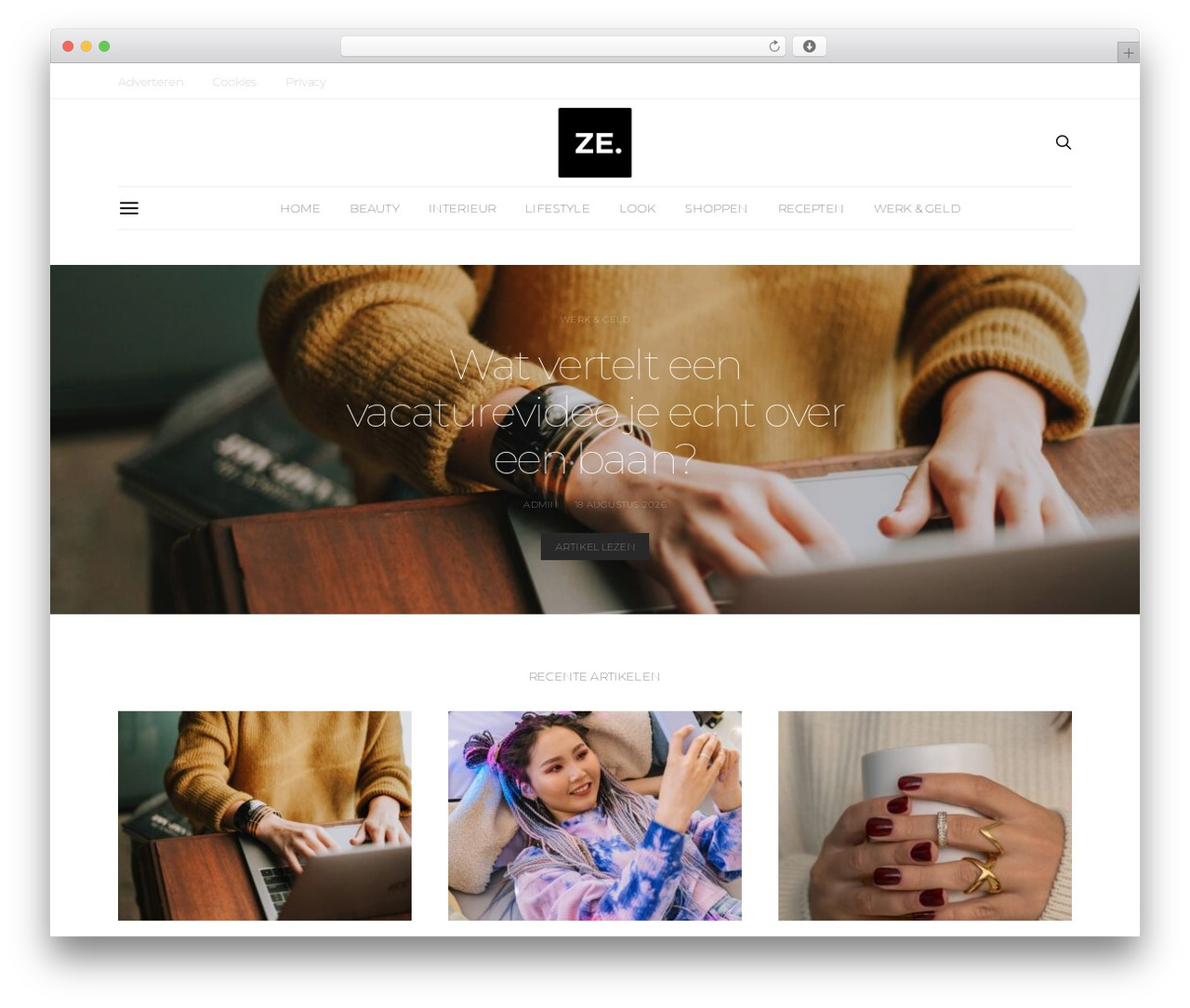 Authentic | Shared by WPTry.org top WordPress theme - zeonline.nl