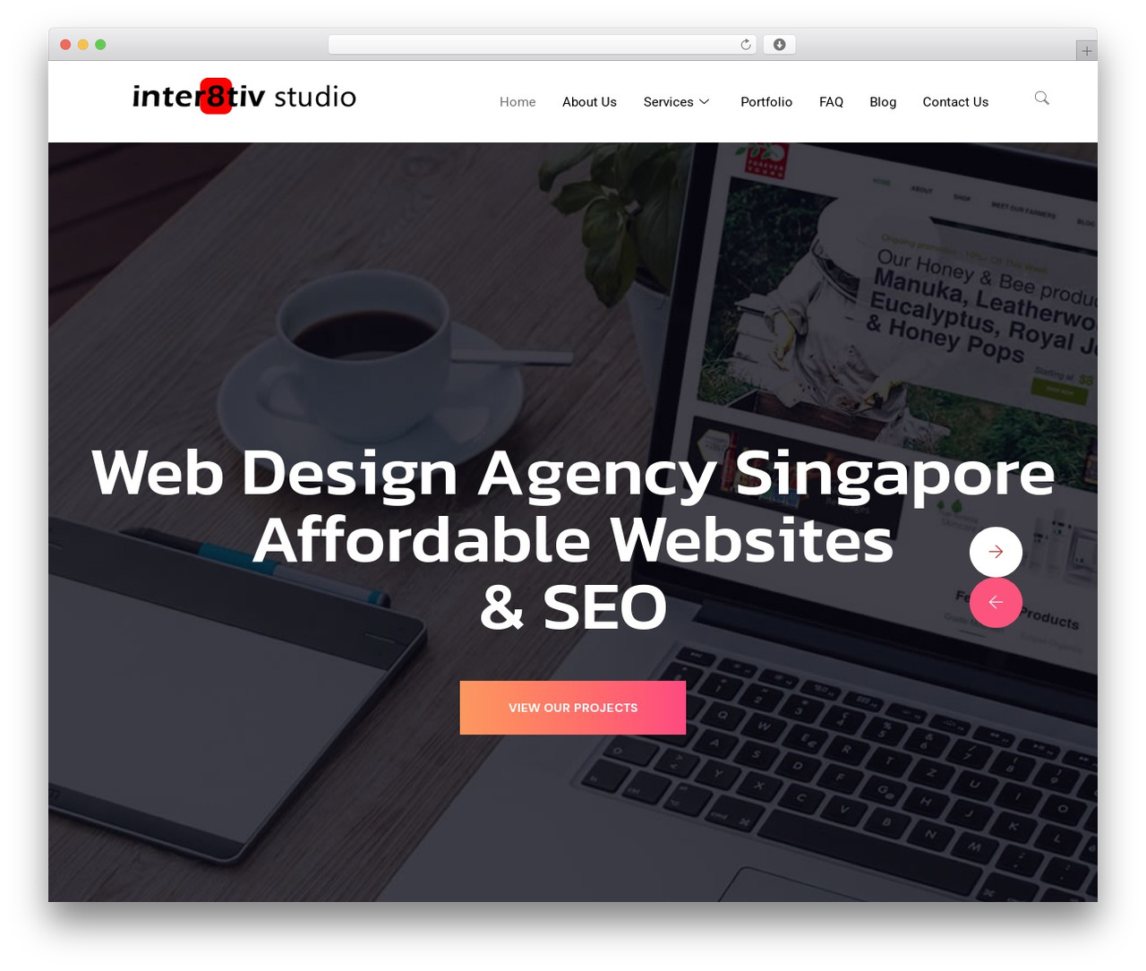 Azent WordPress theme - inter8tiv.com