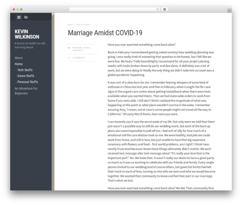 Best WordPress theme Editor - kwilkins.com