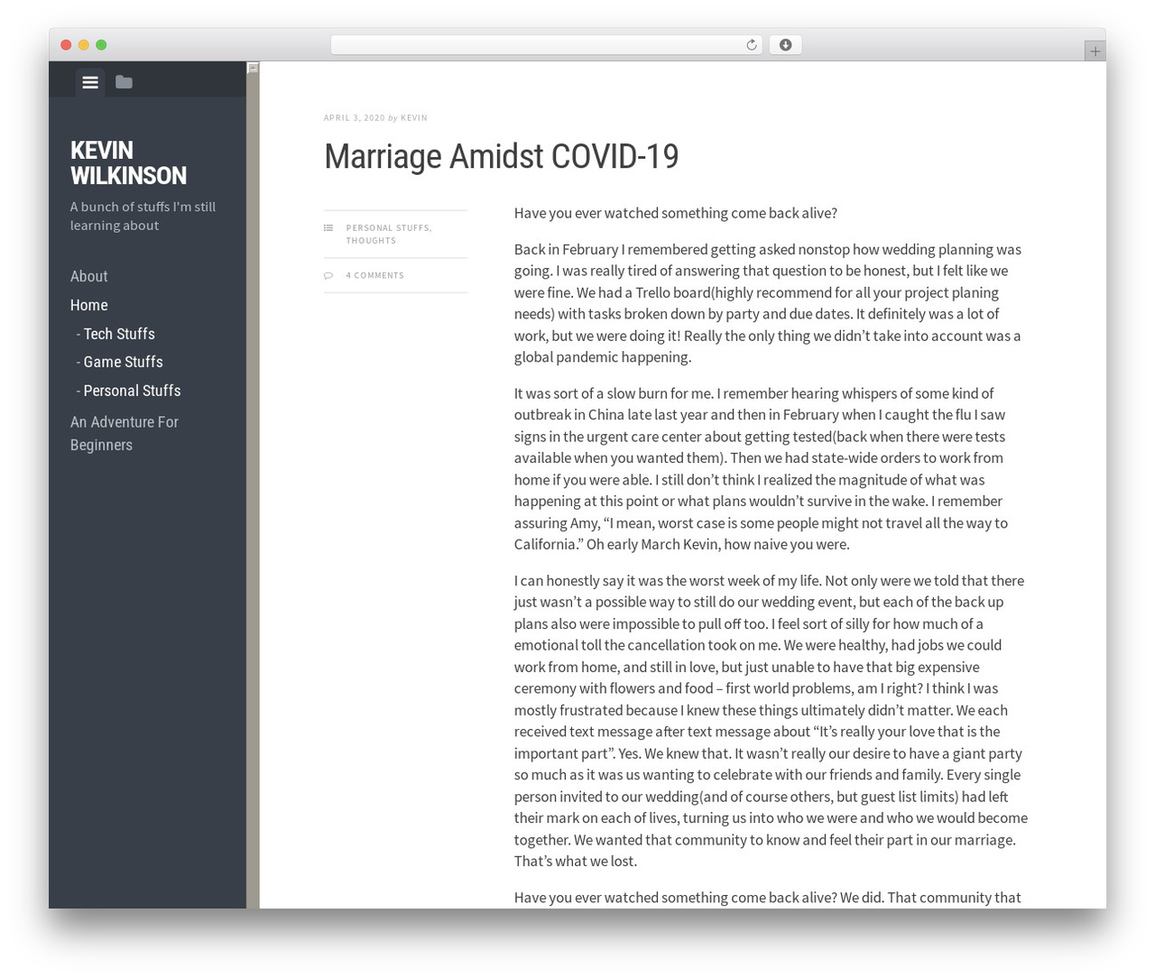 Best WordPress theme Editor - kwilkins.com