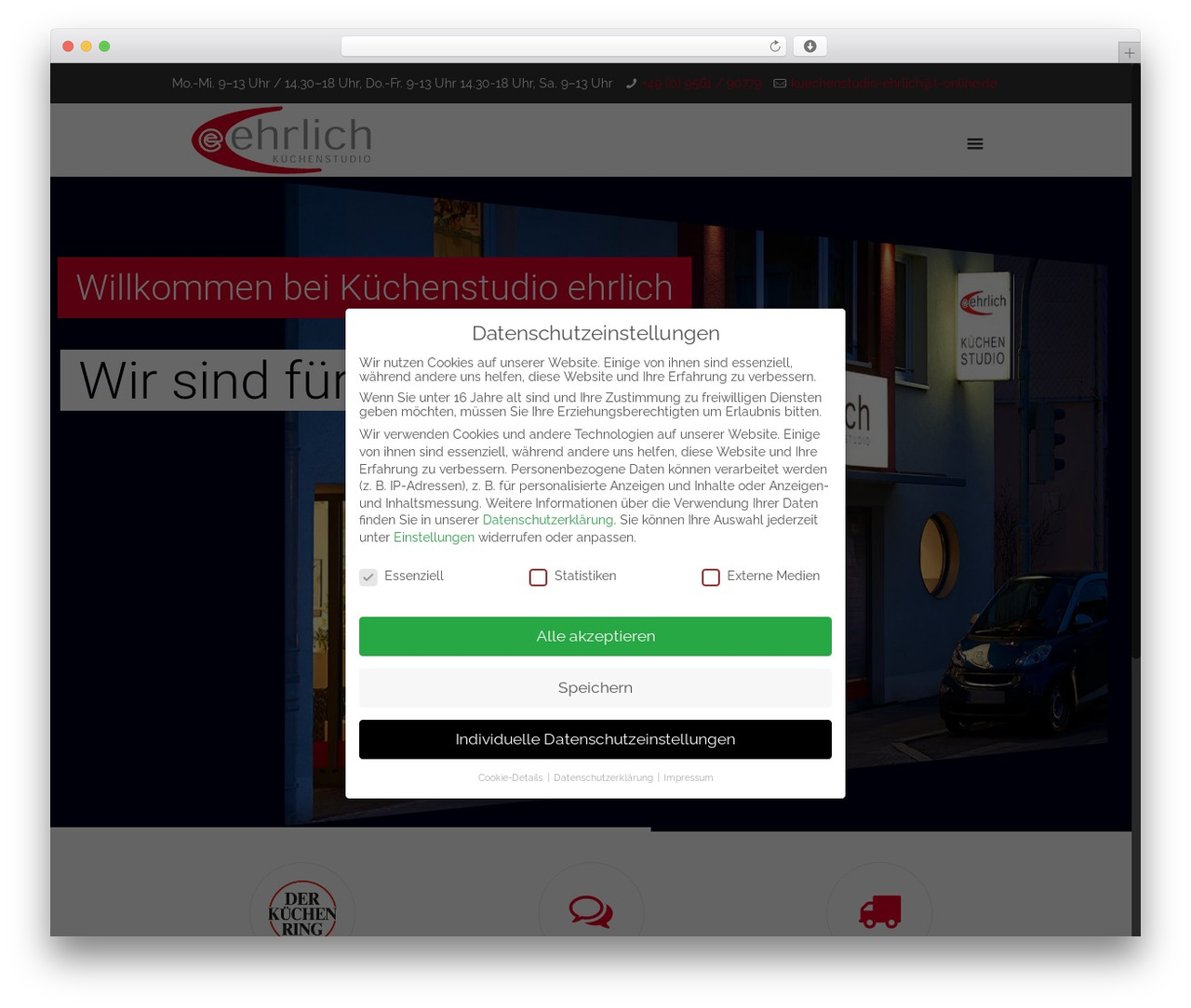 Betheme WordPress theme - kuechenstudio-ehrlich.de