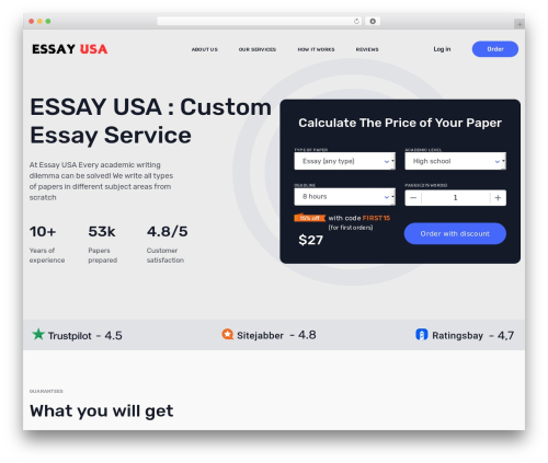 Canyon WordPress theme - essayusa.org