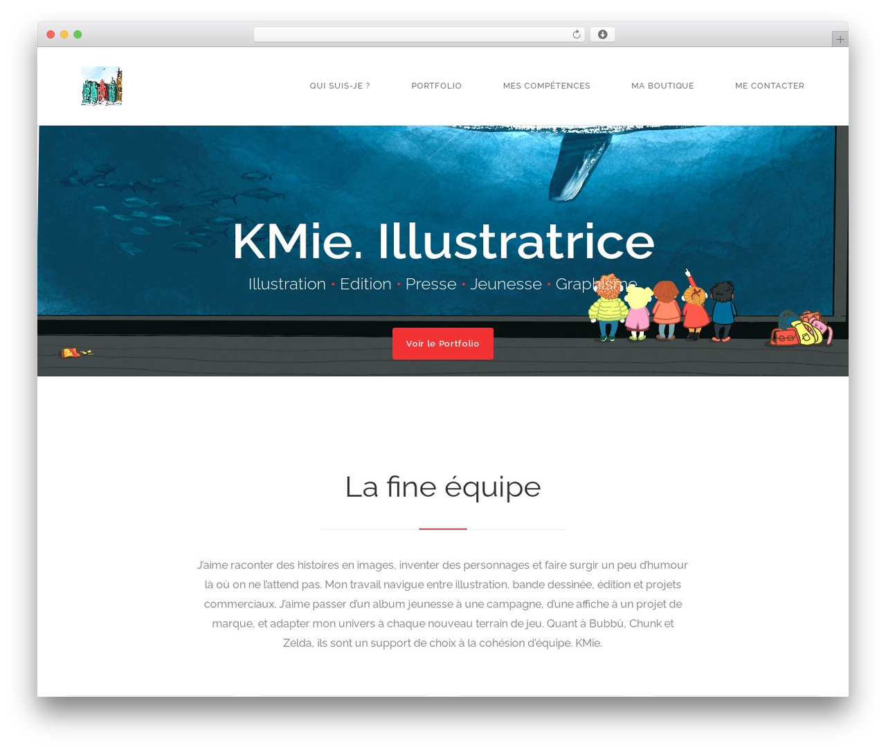 Capture premium WordPress theme - kmie.fr