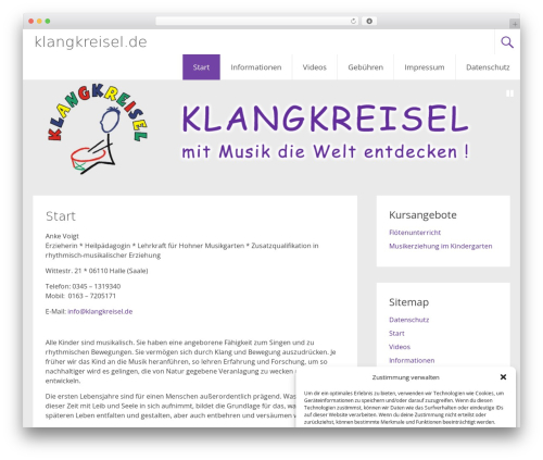 childTheme top WordPress theme - klangkreisel.de