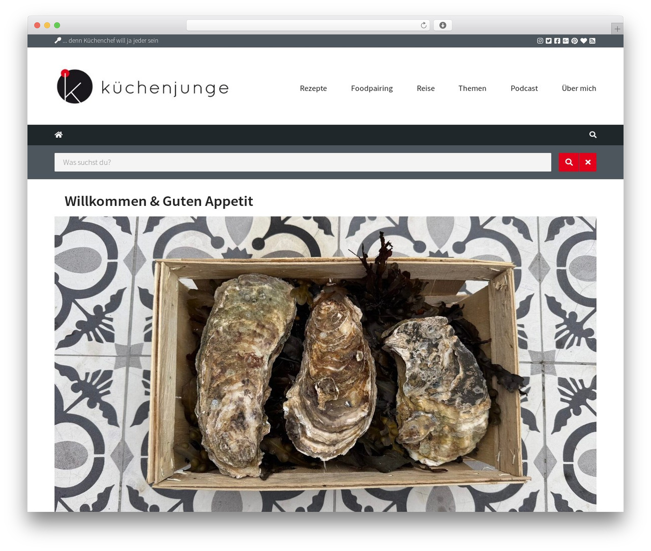 Cookbook WordPress theme - kuechenjunge.com