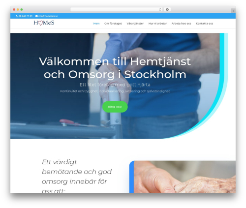 Divi WordPress theme design - homesab.se