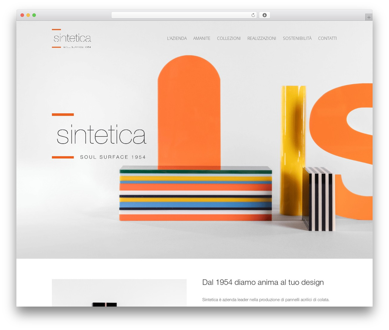 Divi WordPress theme - sintetica-srl.it