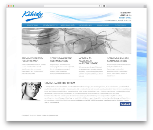 Enterprise WordPress theme - kohidyoptika.hu
