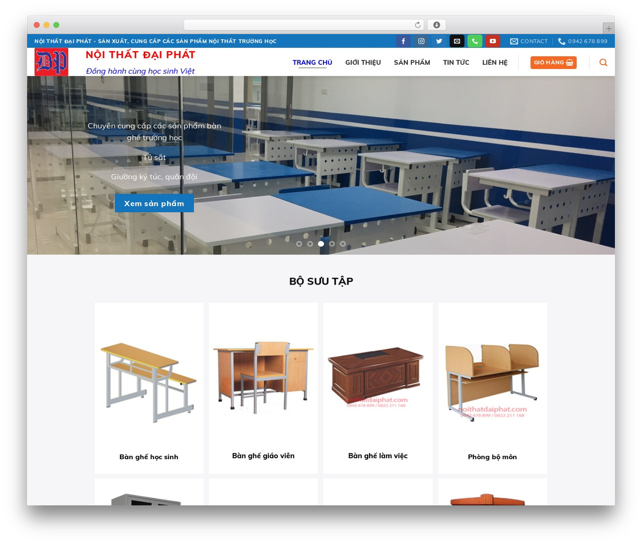 Nội thất 2 WordPress theme - noithatdaiphat.com