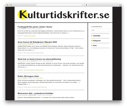fsk WordPress theme - kulturtidskrifter.se