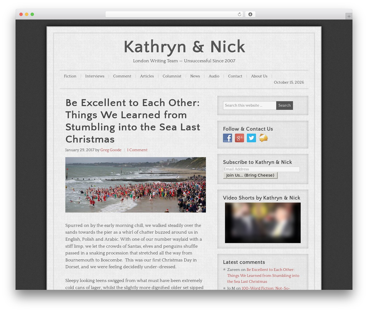 Genesis theme WordPress - kathrynandnick.com Genesis theme WordPress - kathrynandnick.com