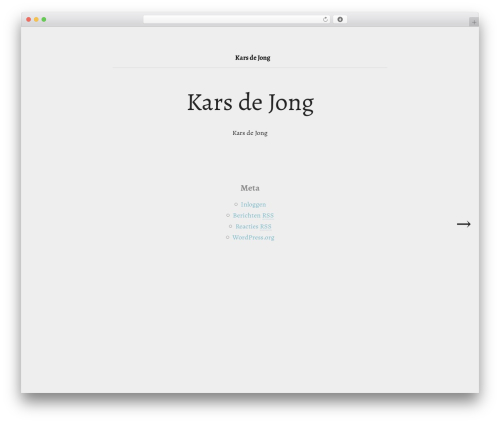 Glider WP theme - karsdejong.nl