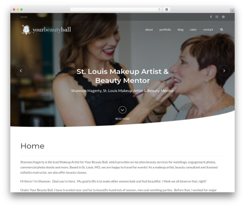 Hannah CD WordPress wedding theme - yourbeautyball.com