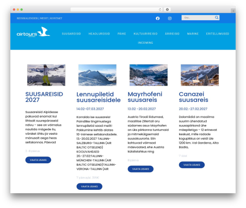 Smaily connect WordPress plugin - airtours.ee