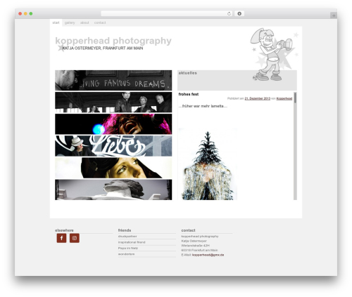 Kopperhead Photography wallpapers WordPress theme - kopperhead.de/cms