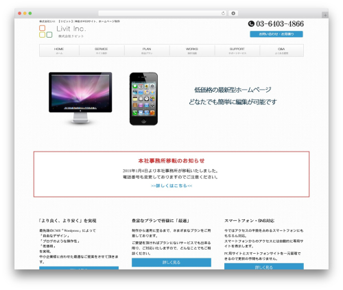 livit WordPress theme - koshin-support.com
