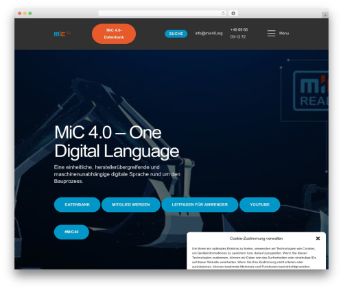 Master Template premium WordPress theme - mic40.org