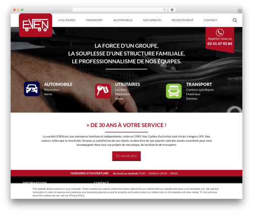 Master Thème WordPress theme - even-49.fr