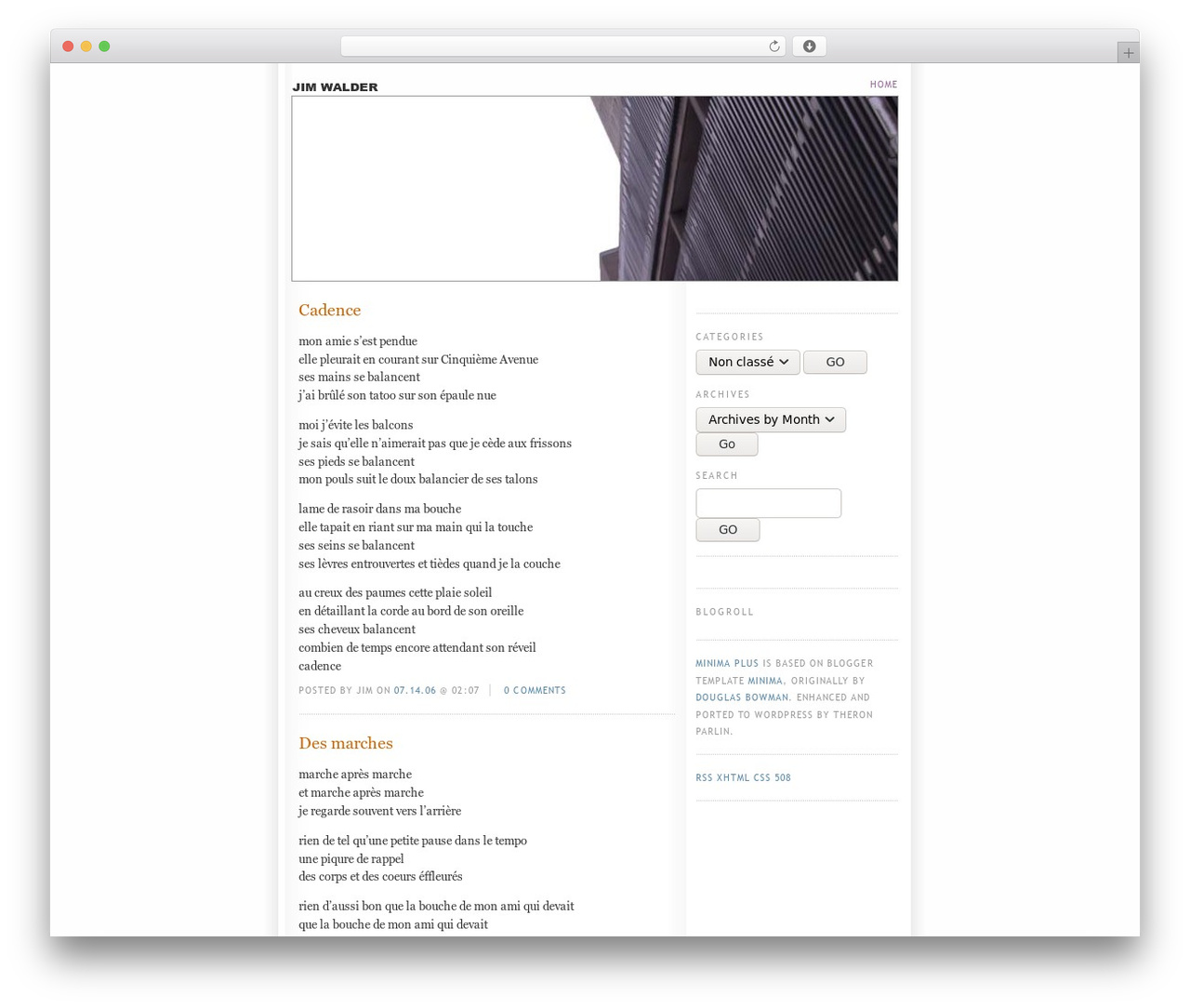 Minima Plus best WordPress theme - jimwalder.com Minima Plus best WordPress theme - jimwalder.com