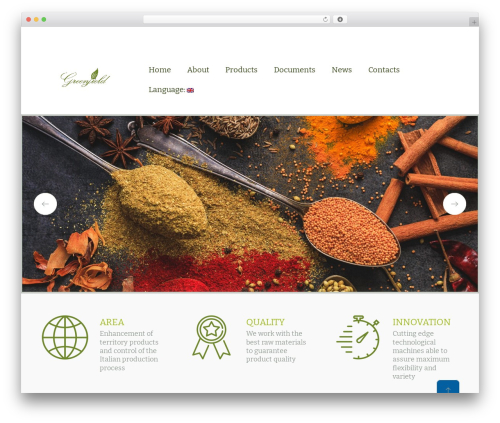 Naturally WordPress theme design - greenfield-botanicals.com