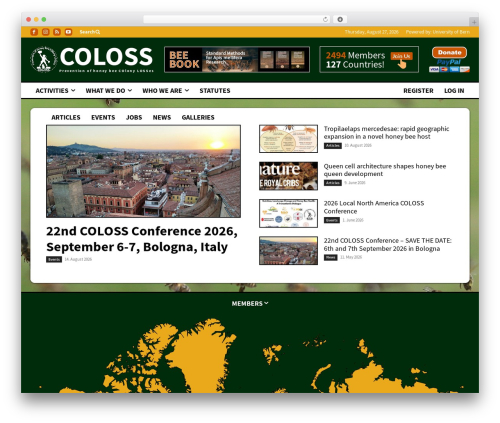 Newspaper WordPress website theme - coloss.org