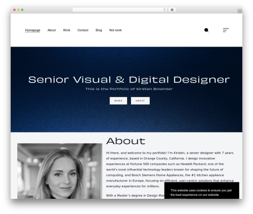 Ozark personal blog example - kirstenbolender.com