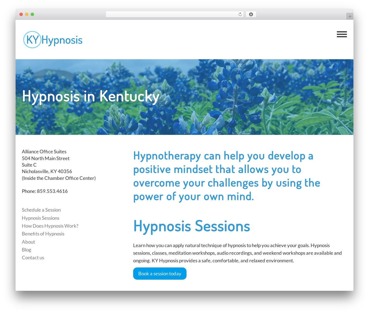 Pine best free WordPress theme - kyhypnosis.com