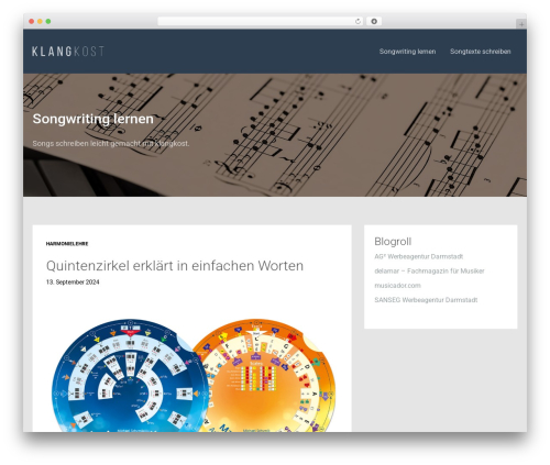 Podcaster WordPress theme - klangkost.net